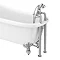 Nuie Bloomsbury Bath Shower Mixer with Extended Leg Set - Chrome Feature Large Image