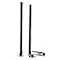 Nuie Bloomsbury Bath Shower Mixer with Extended Leg Set - Chrome Standard Large Image