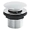 Nuie Chrome Push Button Bath Waste without Overflow - E324 Large Image