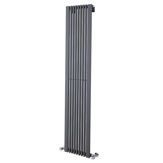 Ultra - Carson Anthracite Designer Radiator - W370 x H1800mm - HLA105 Large Image