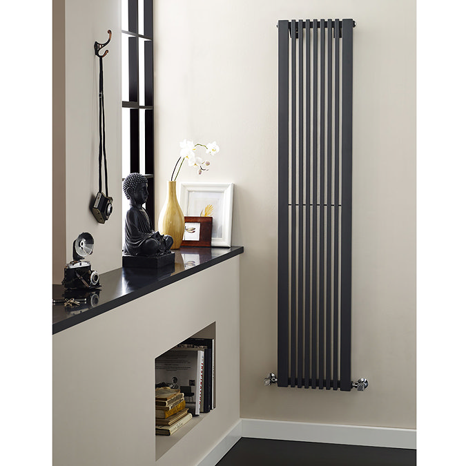 Ultra - Carson White Designer Radiator - W370 x H1800mm - HLW105 Feature Large Image