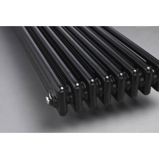 Hudson Reed Colosseum Triple Column Radiator 1800 x 381mm - High Gloss Black - HXB12  Profile Large 