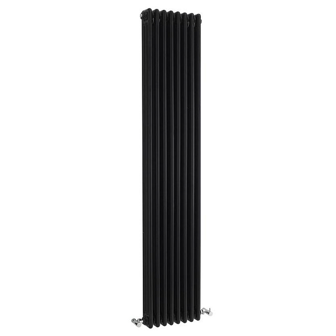 Hudson Reed Colosseum Triple Column Radiator 1800 x 381mm - High Gloss Black - HXB12 Large Image