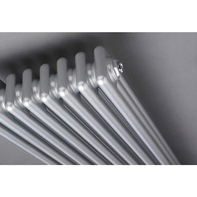 Ultra Colosseum Triple Column Radiator 1800 x 381mm - High Gloss Silver - HXS12 Profile Large Image