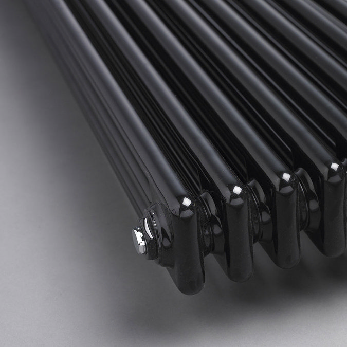 Ultra Colosseum Triple Column Radiator 600 x 1011mm - High Gloss Black - HXB06 Feature Large Image