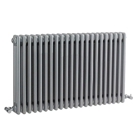 Ultra Colosseum Triple Column Radiator 600 x 1011mm - High Gloss Silver - HXS06 Large Image