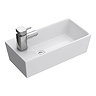 Nuie Compact Rectangular Counter Top Ceramic Basin - BAS002 Large Image