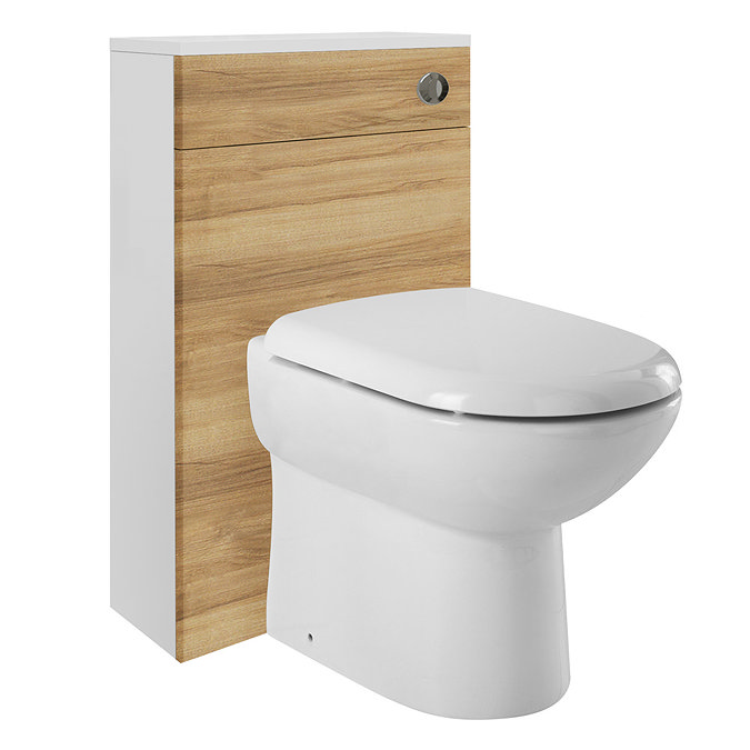 Ultra Design Natural Walnut BTW Toilet Unit Inc. Cistern + Soft Close Seat Large Image