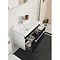 Ultra Design 600mm 2 Drawer Floor Mounted Basin & Cabinet - Gloss Black - 2 Basin Options Feature La