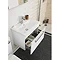 Ultra Design 600mm 2 Drawer Floor Mounted Basin & Cabinet - Gloss White - 2 Basin Options Feature La