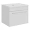 Ultra - Design Compact Wall Mounted Basin & Cabinet W500 x D383mm - High Gloss White - FDE026 Large 
