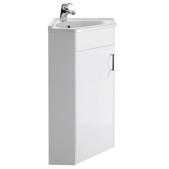 Ultra Design Floor Mounted Corner Unit w/ Ceramic Basin - CP086 Large Image