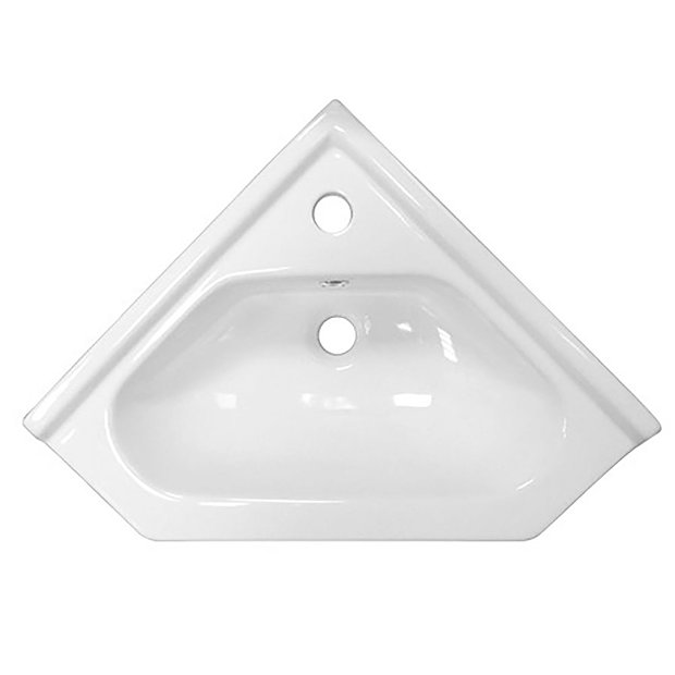 Nuie Floor Mounted 1Door Corner Unit Inc. Ceramic Basin CU001 at