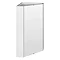 Hudson Reed - Design Gloss White Corner Mirror Cabinet with one shelf - LQ059  Profile Large Image