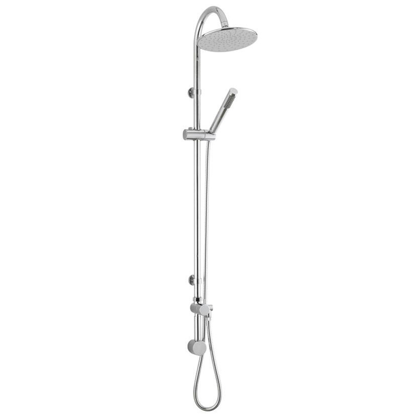 Ultra Destiny Rigid Riser Shower Kit with Concealed Outlet Elbow - Chrome - A3115 Large Image