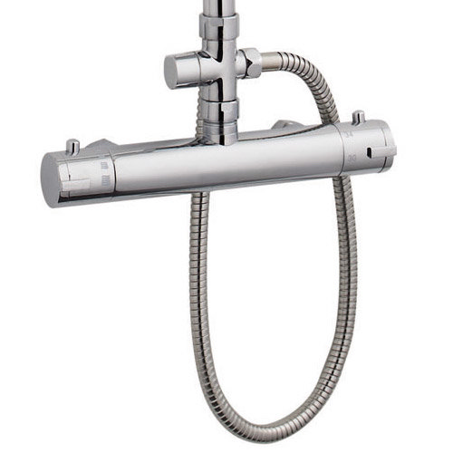 Ultra Destiny Rigid Riser Shower Kit with Thermostatic Bar Valve - A3115-VBS006 Profile Large Image