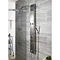 Ultra - Easton Thermostatic Shower Panel - Stainless Steel - AS374 In Bathroom Large Image