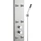 Ultra - Easton Thermostatic Shower Panel - Stainless Steel - AS374 Feature Large Image