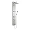 Ultra - Easton Thermostatic Shower Panel - Stainless Steel - AS374 Large Image