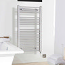 Electric-Only Heated Towel Rail 500 x 1100mm - Chrome - MTY068  Profile Large Image
