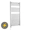 Electric-Only Heated Towel Rail 500 x 1100mm - Chrome - MTY068 Large Image