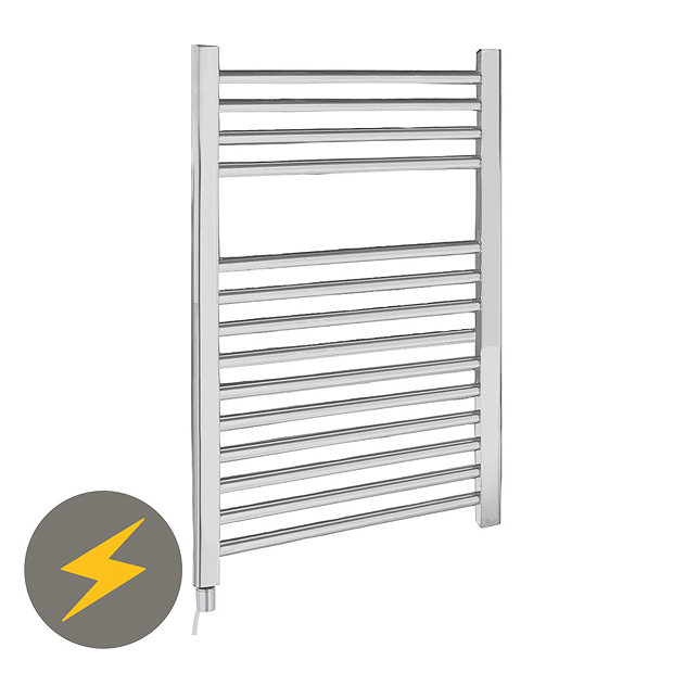 ElectricOnly Heated Towel Rail 500 x 700mm Chrome MTY069 at