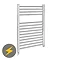Electric-Only Heated Towel Rail 500 x 700mm - Chrome - MTY069 Large Image