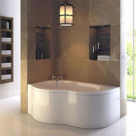 Ultra Estuary Corner Bath with Panel & Legset - Left Hand Medium Image