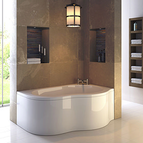 Ultra Estuary Corner Bath with Panel & Legset - Right Hand Large Image