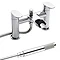 Ultra Flume Open Spout Bath Shower Mixer Tap + Shower Kit FLU314 Large Image