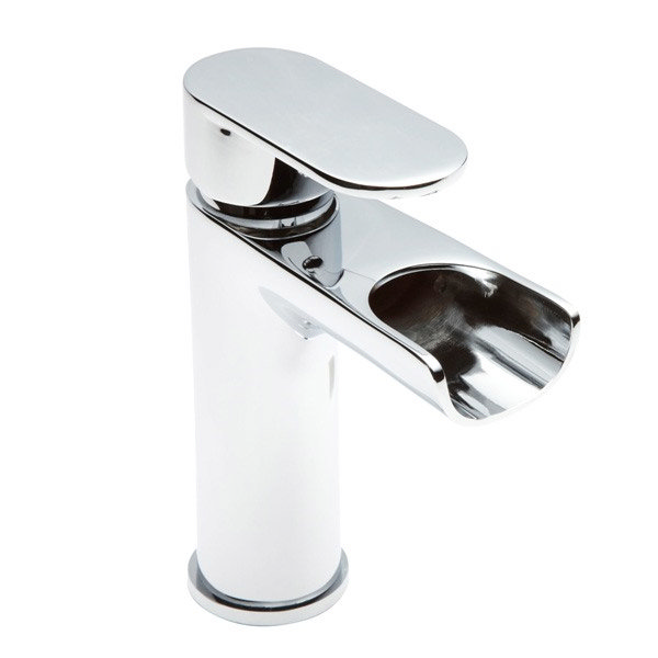 Ultra Flume Open Spout Mono Basin Mixer - Chrome - FLU315 Large Image