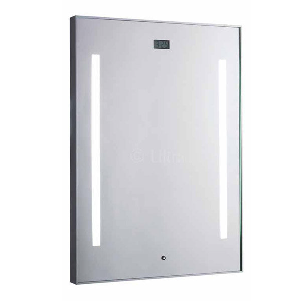 Ultra Gaze Motion Sensor Backlit Mirror with Digital Clock - LQ007 Large Image
