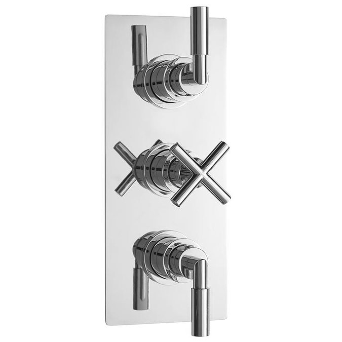 Ultra Helix Concealed Thermostatic Triple Shower Valve - HELV53 Large Image