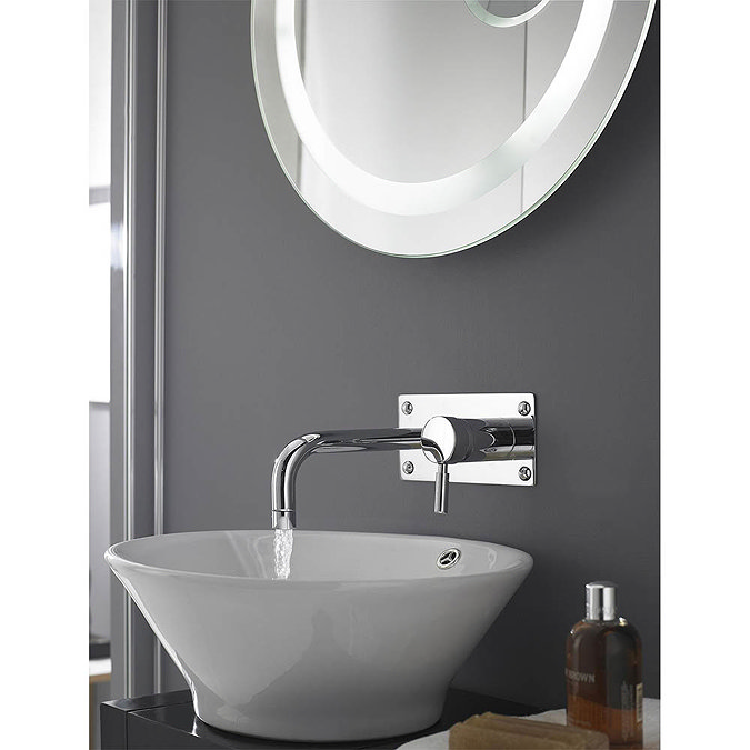 Ultra Helix Single Lever Wall Mounted Bath/Basin Filler - Chrome - PK328  Profile Large Image