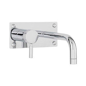 Ultra Helix Single Lever Wall Mounted Bath/Basin Filler - Chrome - PK328 Large Image