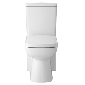 Hudson Reed Arlo Compact Flush to Wall Toilet + Soft Close Seat Large Image