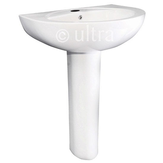 Ultra - Jardine 500 Basin 1TH & Full Pedestal - CJA002 Large Image