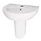 Ultra - Jardine 500 Basin 1TH & Semi Pedestal - CJA001 Large Image