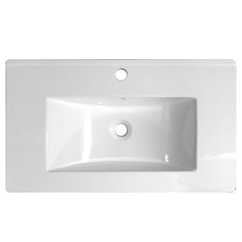 Ultra 800mm Minimalist Ceramic Inset Basin - BAS011 Large Image