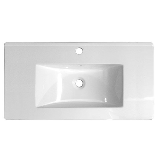 Ultra 1000mm Minimalist Ceramic Inset Basin - BAS012 Large Image