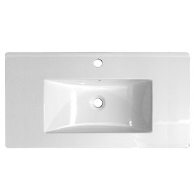 Ultra 1000mm Minimalist Ceramic Inset Basin - BAS012 Large Image