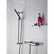 Ultra Minimalist Slider Rail Kit and Thermostatic Bar Valve - Chrome - A3214-VBS009 Large Image