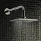 Minimalist 200 x 200mm Square Fixed Shower Head - Chrome - STY013  Profile Large Image