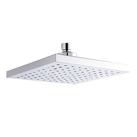 Minimalist 200 x 200mm Square Fixed Shower Head - Chrome - STY013 Large Image