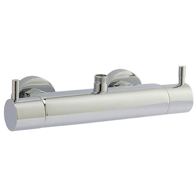 Ultra Minimalist Thermostatic Bar Valve with Telescopic Shower Kit - Chrome Profile Large Image