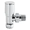 Hudson Reed Modern Angled Radiator Valves - Chrome - RV002 Large Image