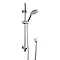 Modern Slide Rail Shower Kit - Chrome - JTY004 Large Image