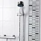 Premier - Modern Slide Rail Shower Kit - Chrome - STY042  Profile Large Image