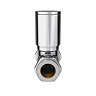 Arezzo Modern Straight Radiator Valves - Chrome  Standard Large Image