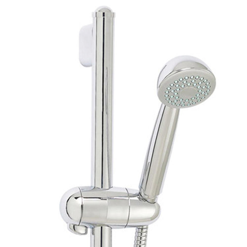 Modern Thermostatic Bar Valve + Slider Rail Kit Chrome at Victorian